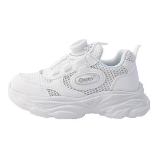 蜡比小星童鞋儿童透气网鞋男童女童纯白色运动鞋春夏款单网小白鞋