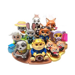 疯狂的动物城潮玩盲盒坐姿系列狐狸尼克朱迪公仔周边玩偶儿童礼物