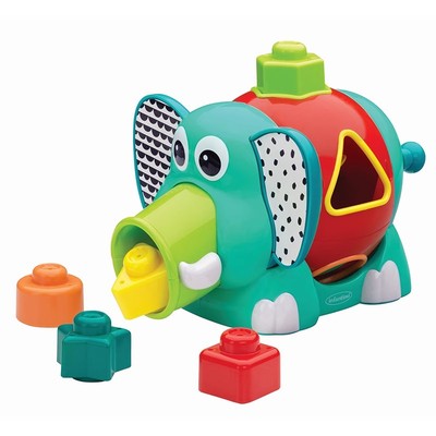 【活动专属】infantino婴蒂诺大象配对玩具形状认知配对积木玩具