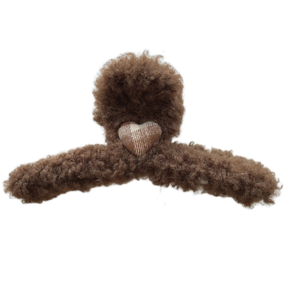 秋冬大号毛绒抓夹女高级感发夹