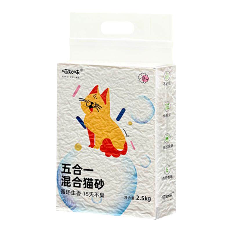 喵知味混合猫砂清香强力除菌除臭