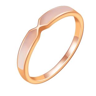 18K玫瑰金戒指女小众设计高级感新款正品相遇指环纪念礼物送女友