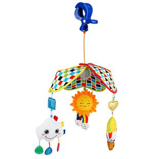 jollybaby云朵车挂新生儿推车挂件婴儿车床摇铃0-1岁益智车载玩具