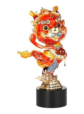 招财吉祥物客厅摆件金属招财可爱