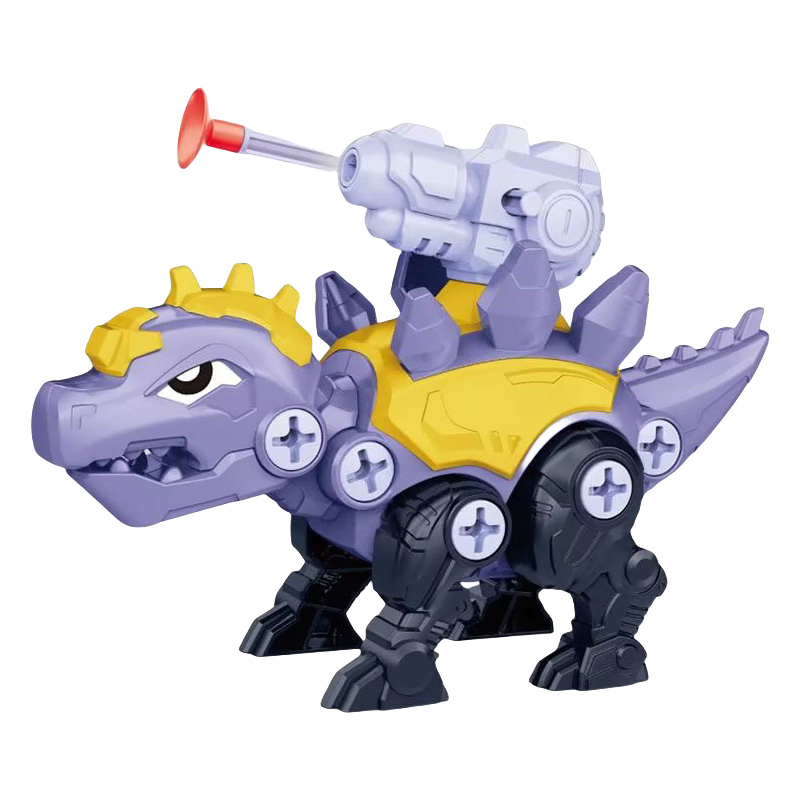 儿童拼装恐龙玩具DIY组装霸王龙益智拼装积木男孩3-6岁拧螺丝玩具