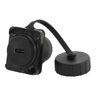 D型模块CAT6防水IP67级USB3.0插座hdmi网络六类RJ45接口TYPEC圆型