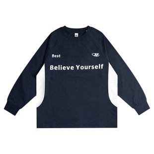 DK童装春季新款运动女男童速干训练服长袖T恤儿童中大童休闲上衣