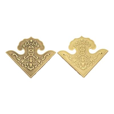 黄铜装饰包角新中式家具护角万力