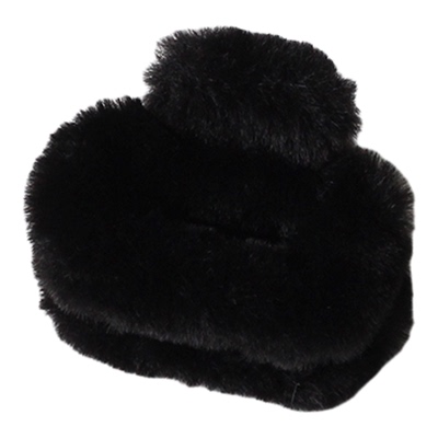 川野日韩秋冬毛绒方形抓夹