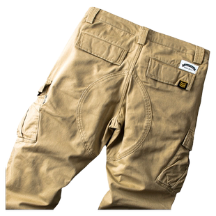 YEZOE弹力美军卡其多口袋男士工装裤宽松直筒休闲裤男潮男款秋冬