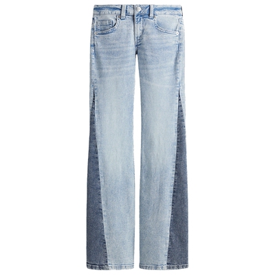 HM女装牛仔裤夏季微紧身牛仔裤低腰喇叭设计长裤1293853