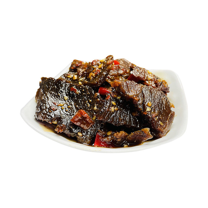 手工麻辣牛肉片湖南常德特产香卤黄牛肉干熟零食米粉浇头即食小吃
