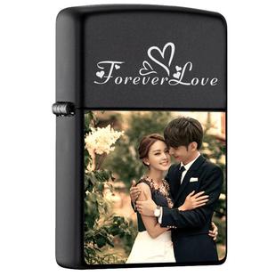 打火机Zippo正版私人定制图案刻字照片创意订制送男友七夕礼物