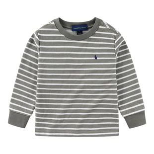 RL129男女童小马纯棉棉圈百搭卫衣春秋长袖休闲条纹