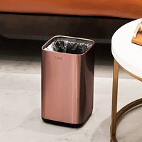 Квадратная нержавеющая сталь-роза золото 9л [сопротивление против дирта/внутренние и внешние двойные бочки]