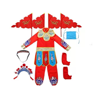 第九届小荷风采刀马旦演出服儿童武旦穆桂英戏曲服说唱脸谱武生服