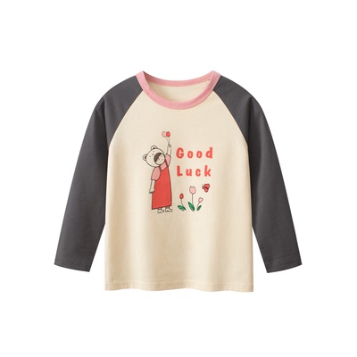 27home纯棉品牌童装女孩长袖T恤