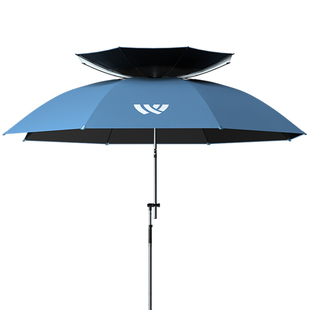 沃鼎六代钓鱼伞户外专用遮阳2026新款拐杖雨伞防晒防雨万向大钓伞
