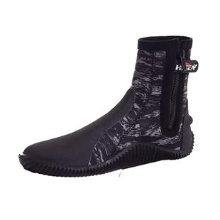 潜水鞋5MM加厚底男硫化专用鞋高帮专业涉水保暖游泳海边潜水靴子