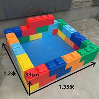 Children's large epp foam building blocks, indoor playground ball pool fences, kindergarten baby assembly toys thumbnail 8