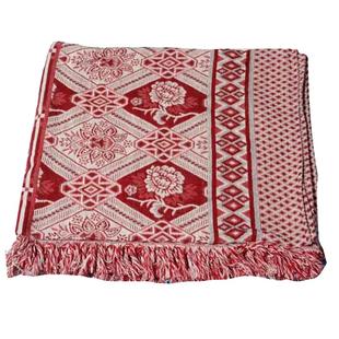 通用春秋毯老式线毯随身毯子沙发巾床单纯棉空调毯桌布被单单件