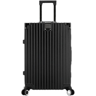 子豪直角箱子拉杆行李箱男结实耐用加厚铝框大容量密码箱超大