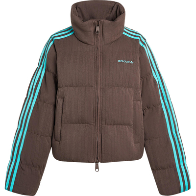 Adidas/阿迪达斯正品三叶草女士复古休闲立领羽绒服KG4909