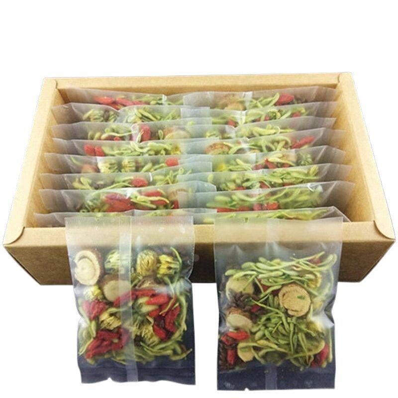 花茶菊花枸杞决明子茶蒲公英牛蒡根金银花养生熬夜泡水喝的茶包