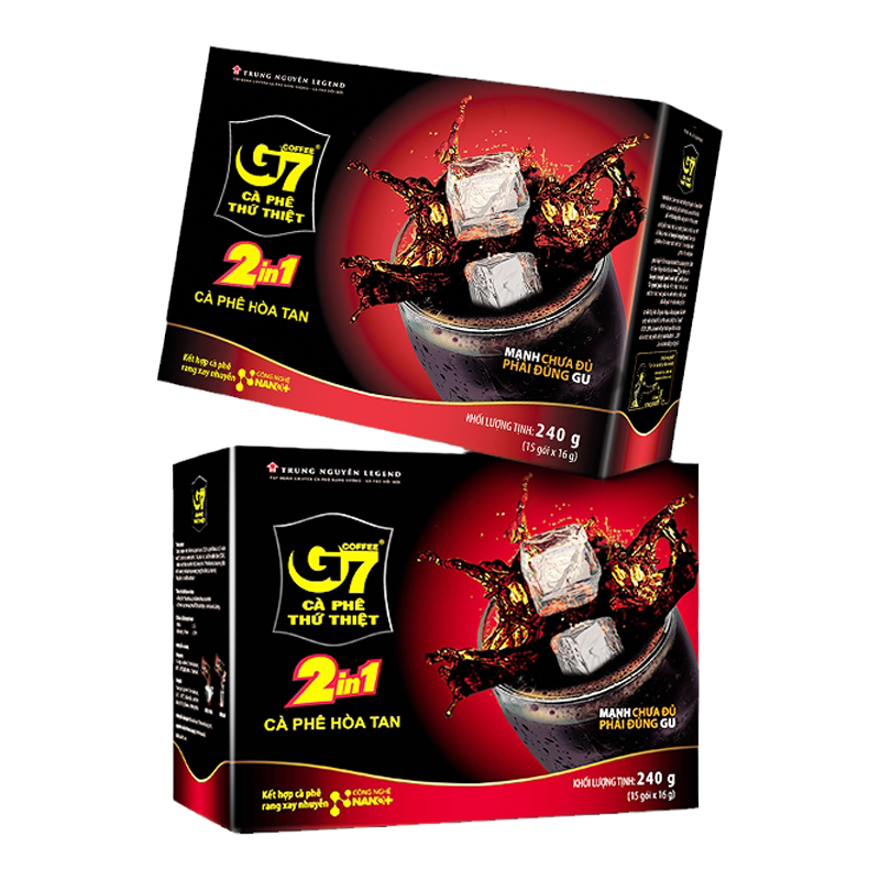 G7进口速溶黑咖啡二合一240g