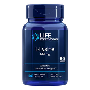 L-Lysine L-赖氨酸胶囊100粒儿童 成人美国直邮Life Extension