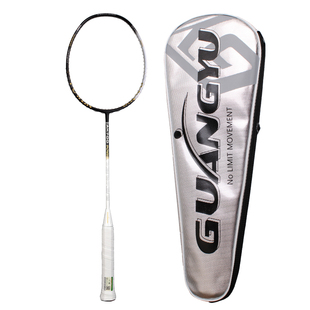 广羽3U进攻专用羽毛球拍高磅数成人家用比赛碳素纤维羽毛球拍单拍