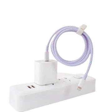 数据线保护套缠绕绳充电器手机防手机充电器保护套苹果断裂防折断耐磨耐脏通用加长彩色