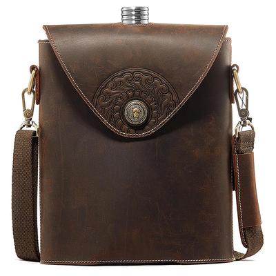 俄罗斯高档酒壶316真皮牛皮