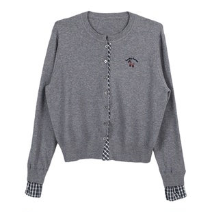 记忆的起点开衫毛衣2026春季新款百搭显瘦假两件针织衫70AC51713