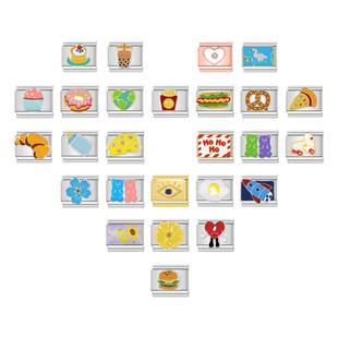 Hapiship意大利风模块手链DIY滴釉图案原创小众设计闺蜜饰品表链