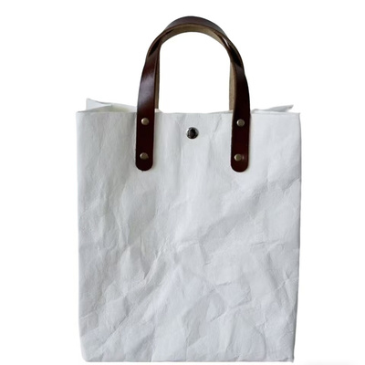 百分号同款托特包牛皮纸女手提包