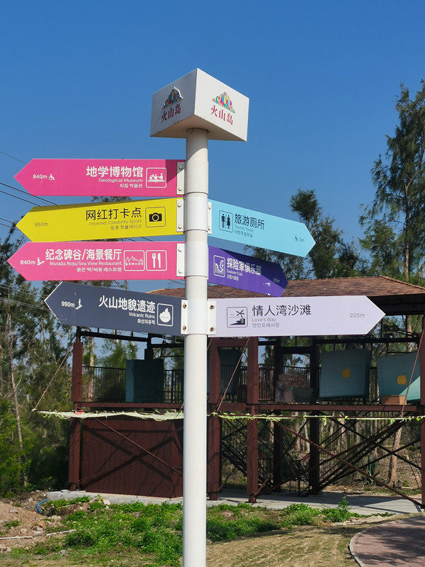 景区户外导向牌立式指路牌分流景区指示牌小区指引牌路标牌指示牌