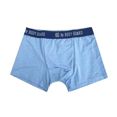 纯色透气中腰平角内裤男