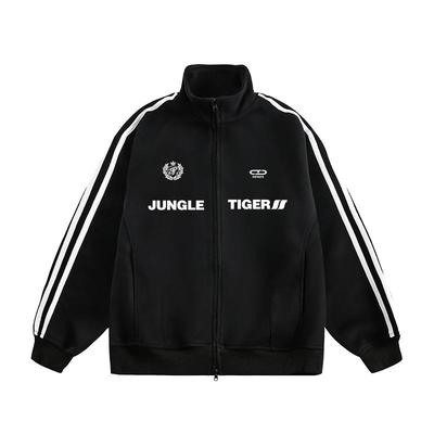 丛林老虎美式设计感字母夹克外套