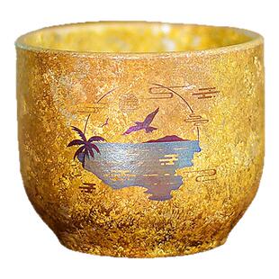 2025新款纯钛金盅盏彩钛茶杯轻奢主人杯功夫茶具钛杯子品茗杯建盏