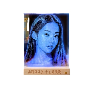 锤子玻璃画定制真人照片生日礼物送老婆送女朋友闺蜜结婚纪念礼品