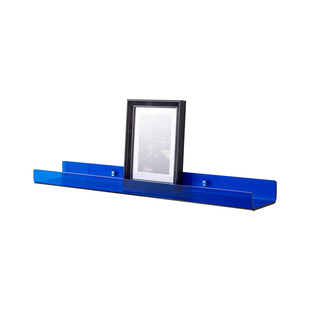 亚克力置物架墙上免打孔隔板展示架卧室墙壁一字板透明书架陈列板