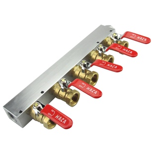 27x36 铜球阀分气块多管路气排气路分配器分流排直通气动分水排座