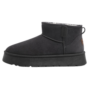 环球厚底雪地靴男款2025新款冬季男士休闲短靴加绒保暖东北二棉鞋