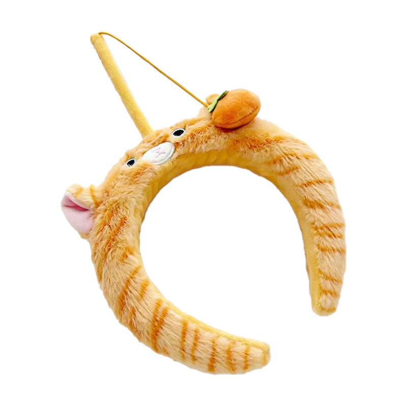 可爱儿童毛绒猫咪发箍女童小猫钓鱼头箍洗脸拍照软萌卡通头饰发饰