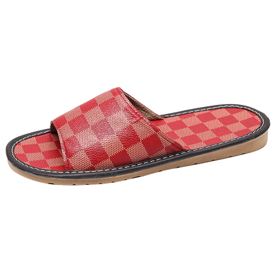 男女通用皮革凉拖防滑居家拖鞋