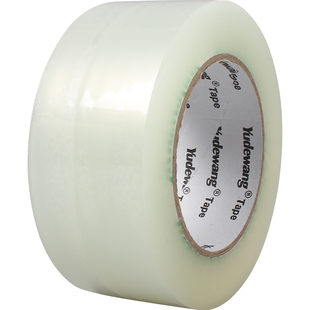 大卷透明胶带淘宝警示语胶布快递打包胶带纸封箱口宽胶带定制批发