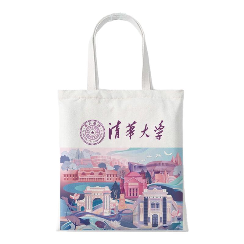 清华大学帆布包定制名校补习女生纪念品北大文创帆布手提购物袋子