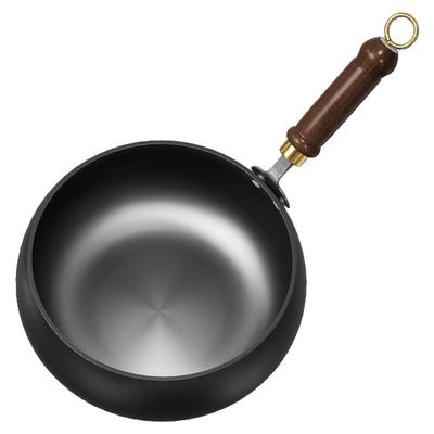 百强迷你小铁锅家用小炒锅无涂层