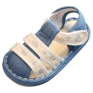 男童凉鞋2026新款宝宝室内布鞋手工女3岁夏季小童软底学步家居鞋4